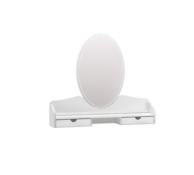 Rustik Beyaz Şifonyer Aynası