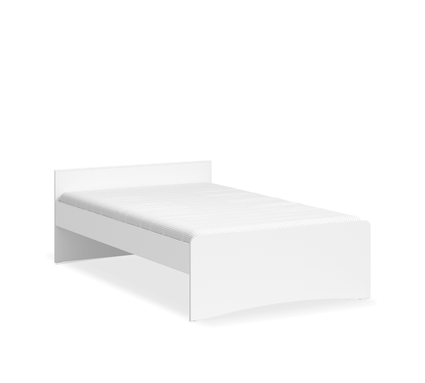 Montes Beyaz Başlıksız Karyola (120x200 cm)
