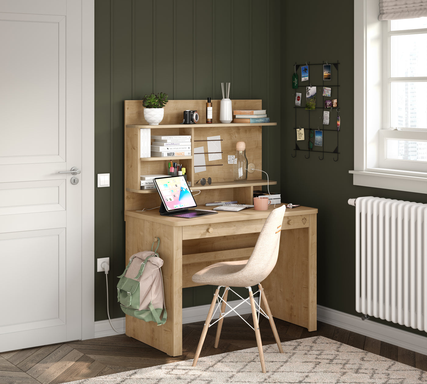 Mocha Çalışma Masası (Alçak Çalışma Üniteli)