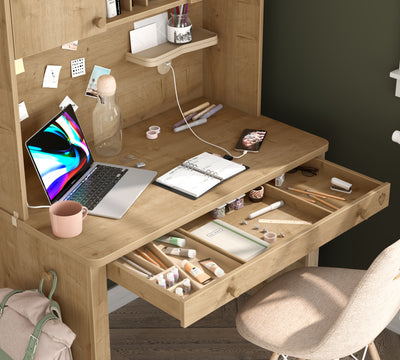 Mocha Çalışma Masası (Kapaklı Çalışma Üniteli)