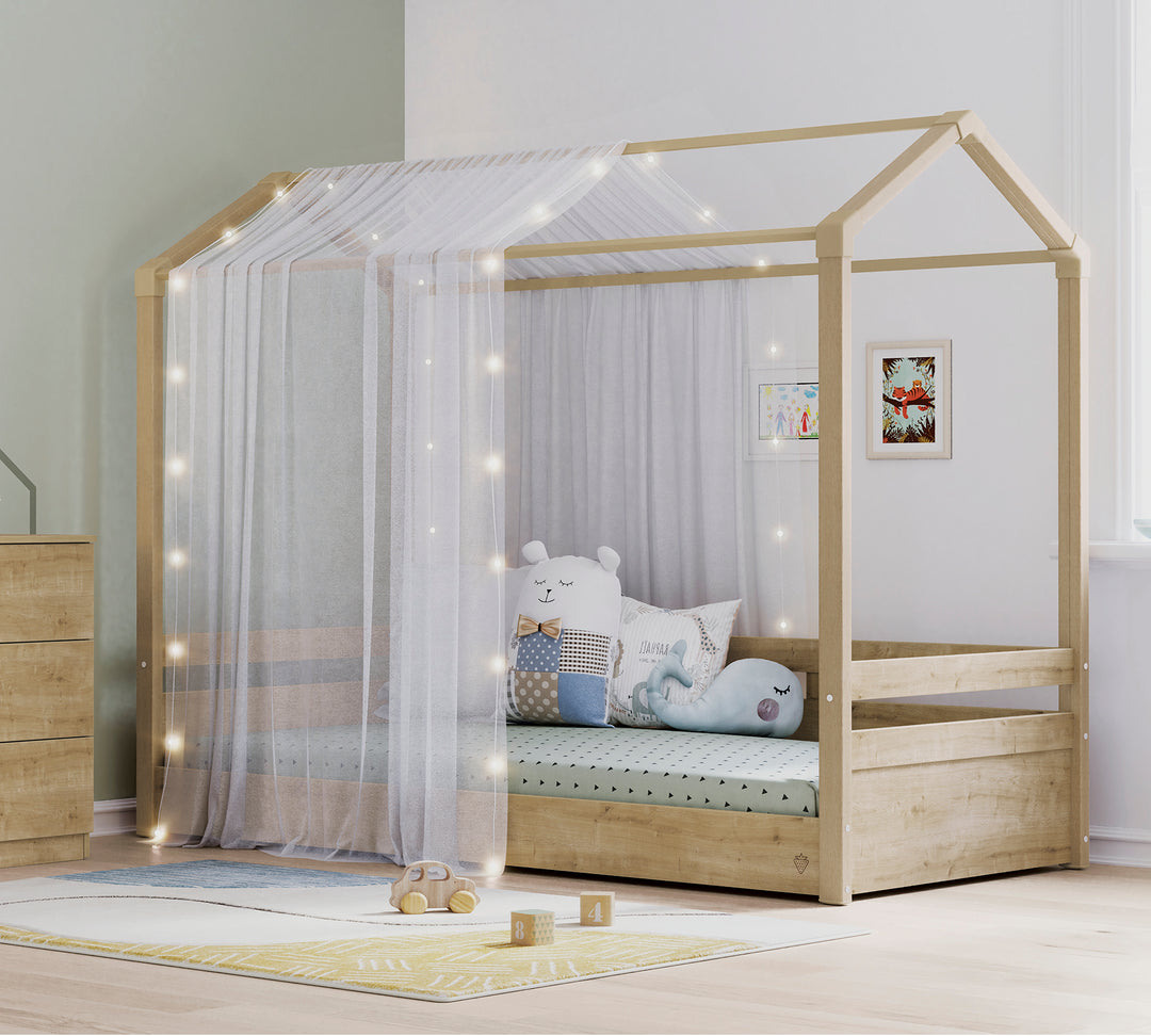 Mocha Düz Çatılı Karyola (90x200 cm) | Çilek Odası