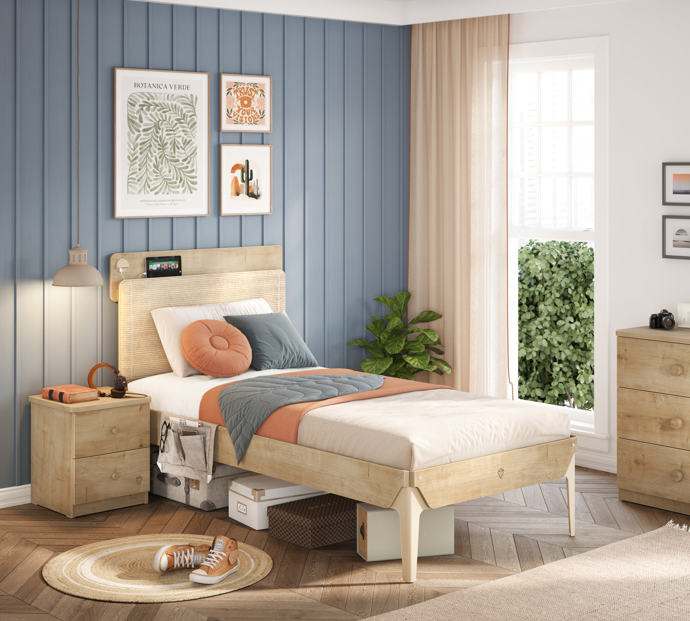 Mocha Modern Karyola