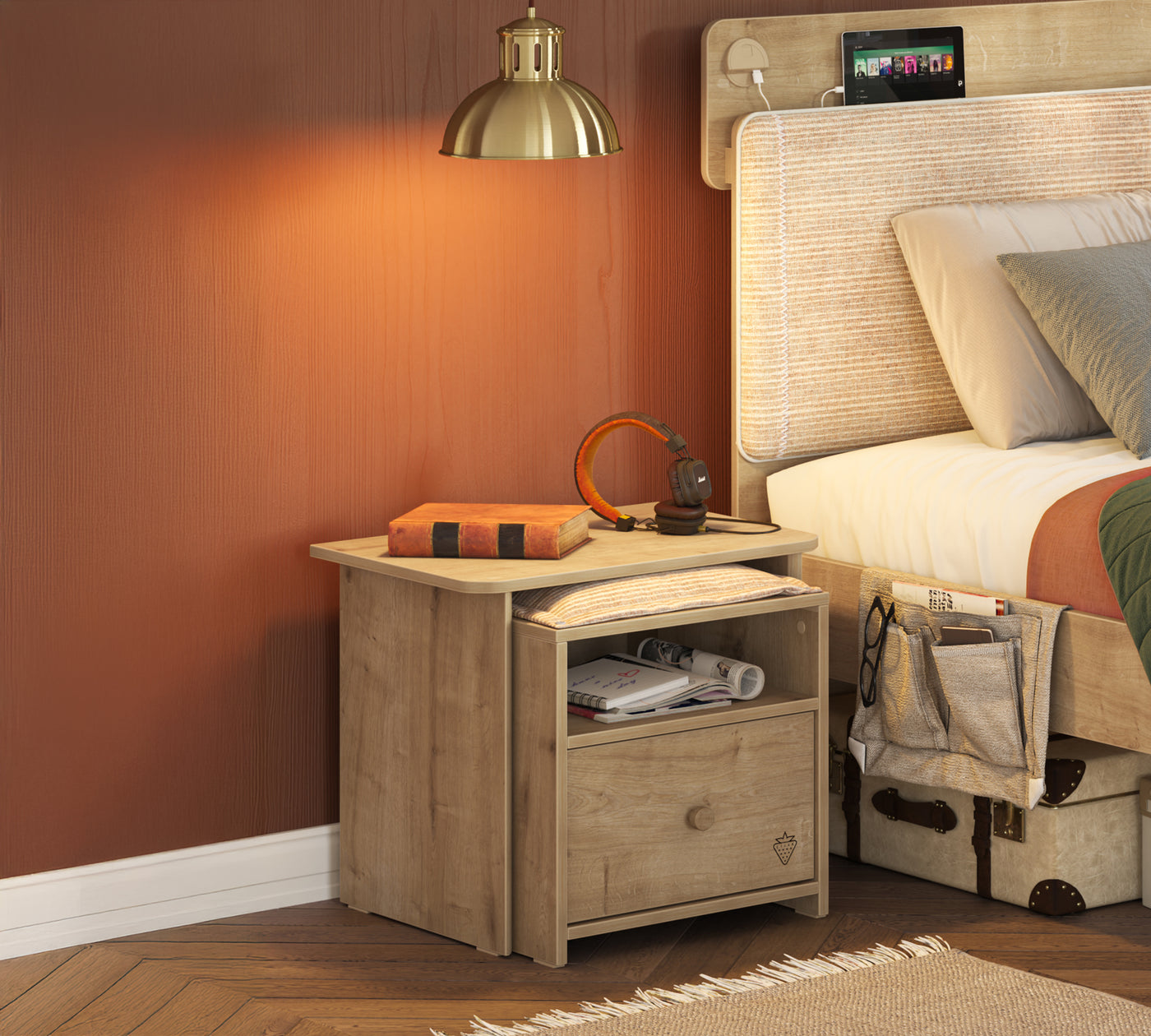 Mocha Sehpalı Komodin