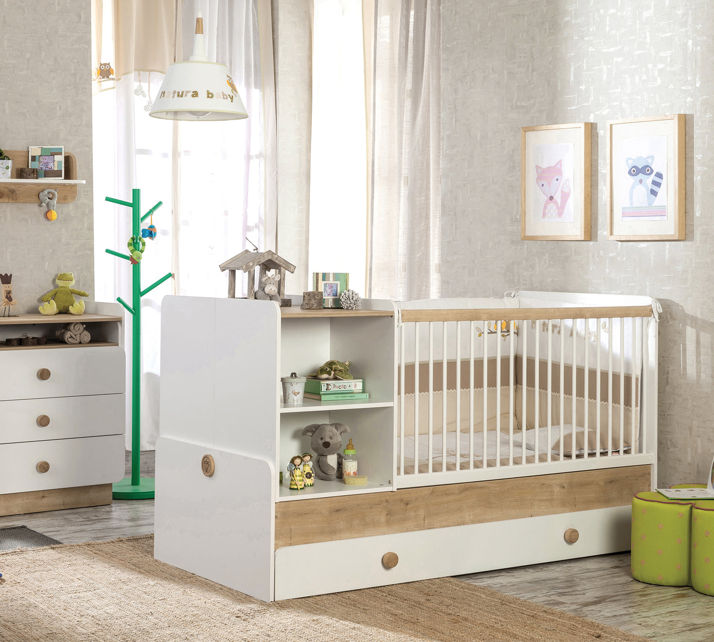 Baby Natura Büyüyen Bebek Karyolası (Ebeveyn Karyolalı) (80x180 cm)