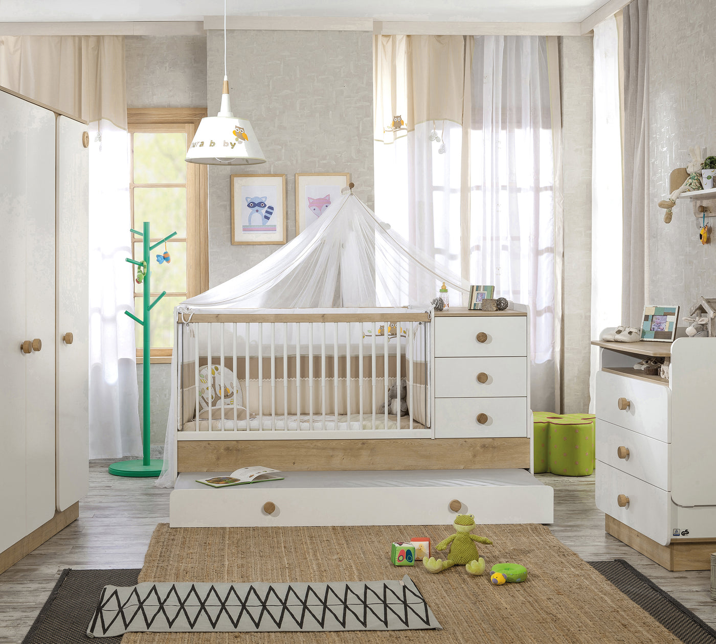 Baby Natura Büyüyen Bebek Karyolası (Ebeveyn Karyolalı) (80x180 cm)