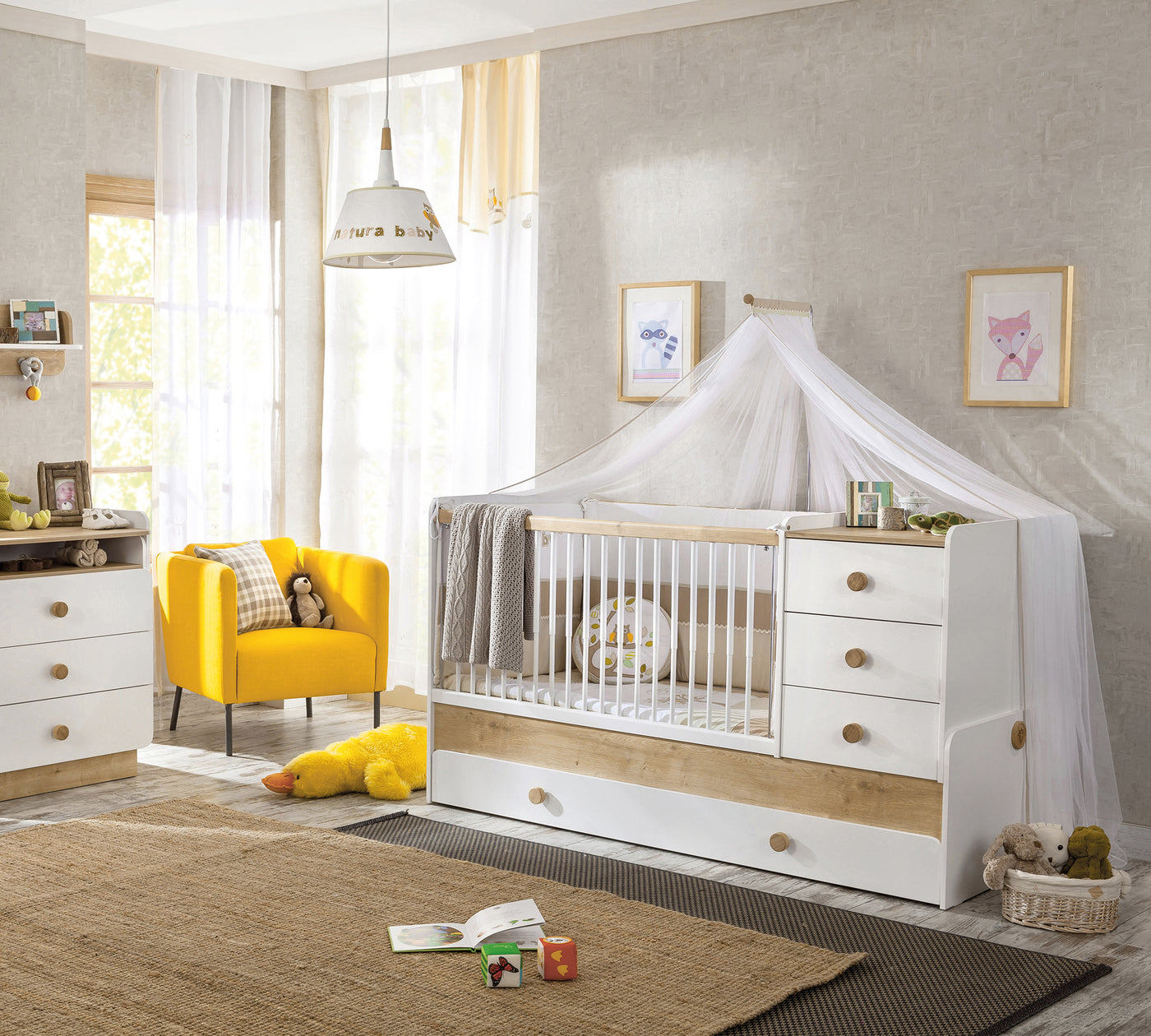 Baby Natura Büyüyen Bebek Karyolası (Ebeveyn Karyolalı) (80x180 cm)
