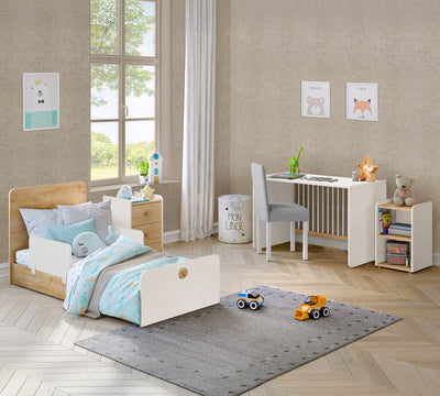 Baby Natura Büyüyen Bebek Karyolası (Sallanan ve Masa Olabilen) (70x115-70x160 cm)