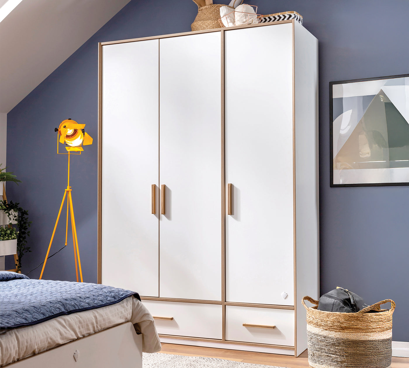 Modera 3 Kapılı Çekmeceli Dolap