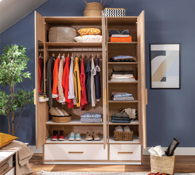 Modera 3 Kapılı Çekmeceli Dolap