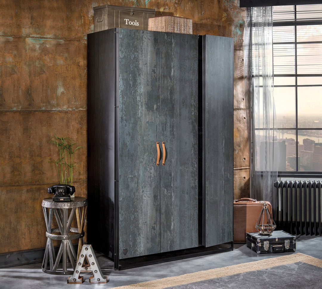 Dark Metal 3 Kapılı Dolap | Çilek Odası