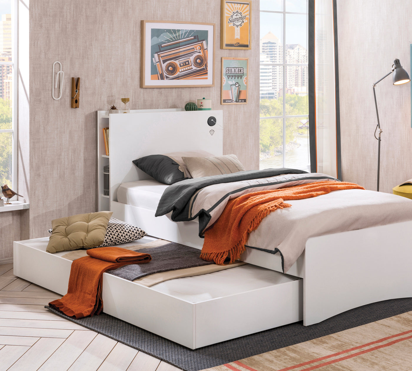 White Alt Karyola (90x190 cm)