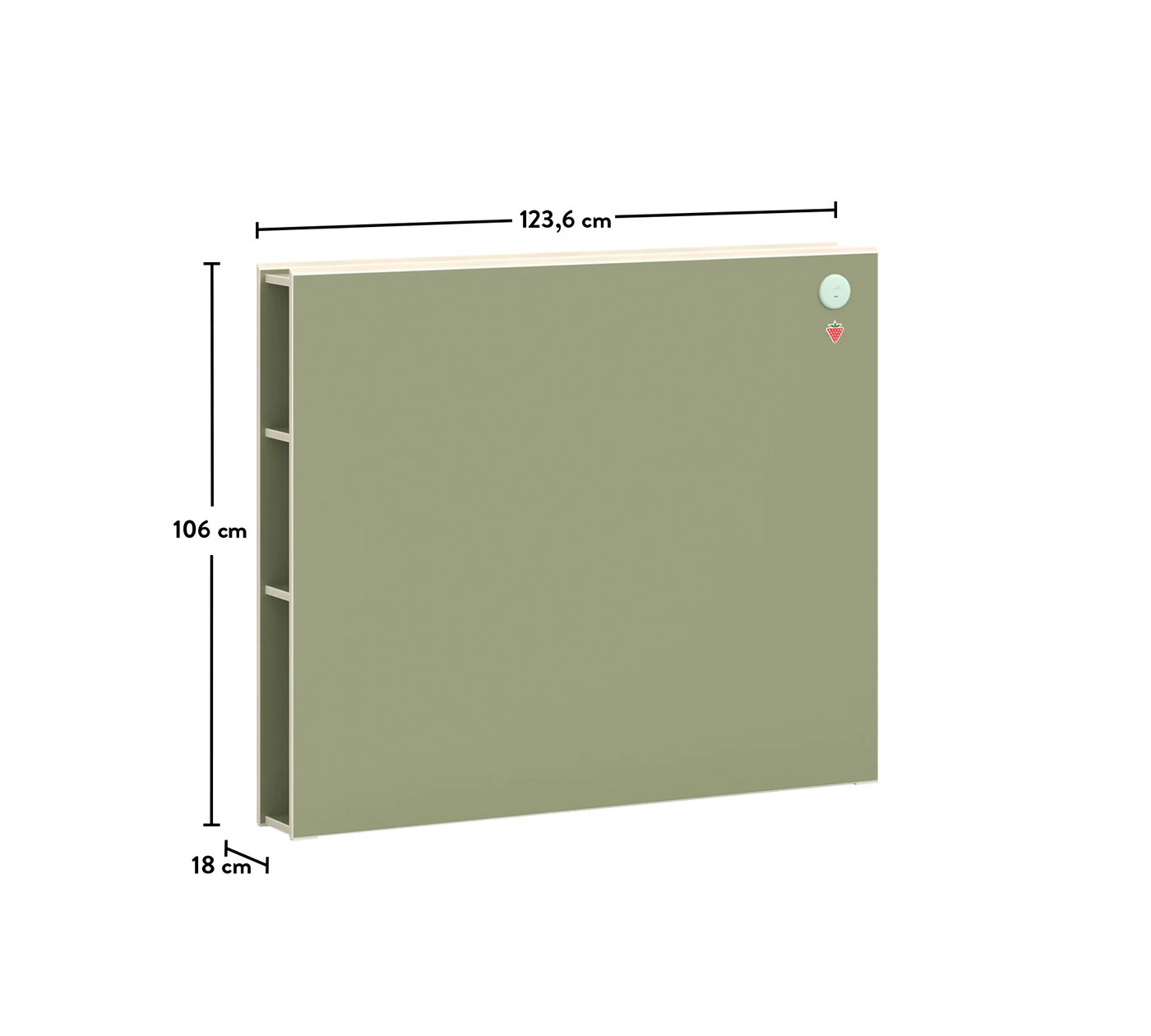 Montes Natural Kitaplıklı Başlık 120 cm