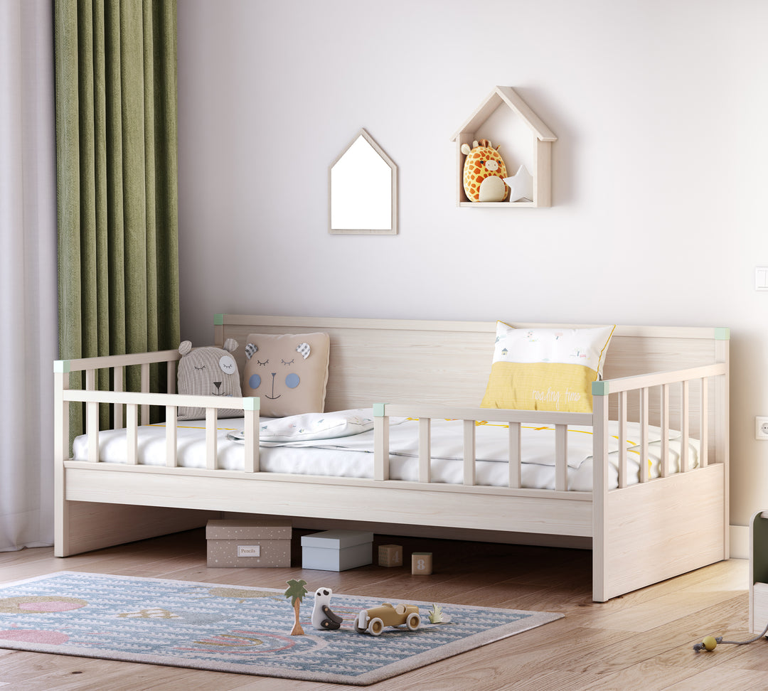 Daybed Çatısız Karyola (Montes Natural) (100x200 cm) | Çilek Odası