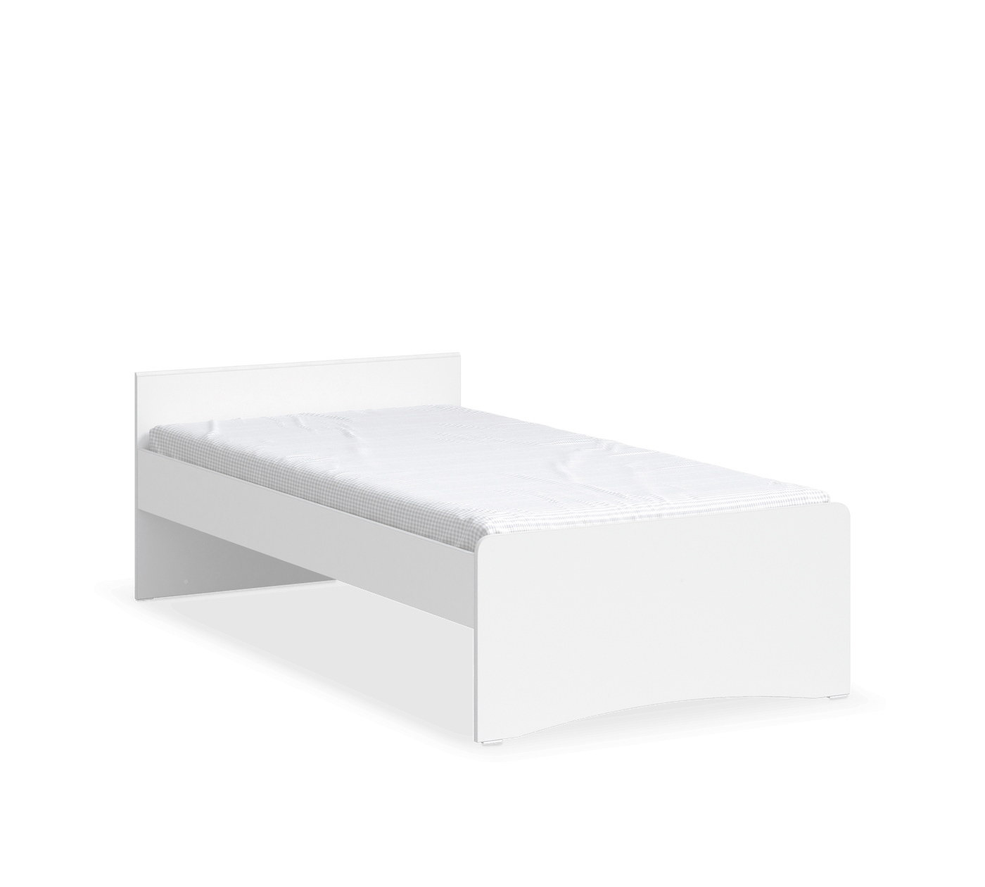Montes Beyaz Başlıksız Karyola (100x200 cm)