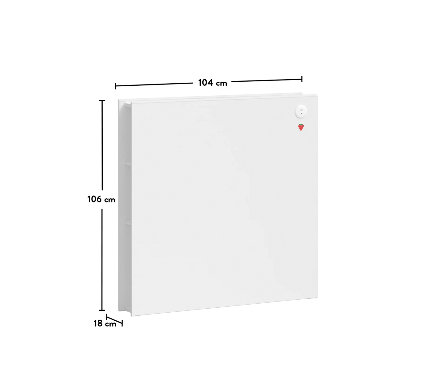 Montes Beyaz Kitaplıklı Başlık 100 cm