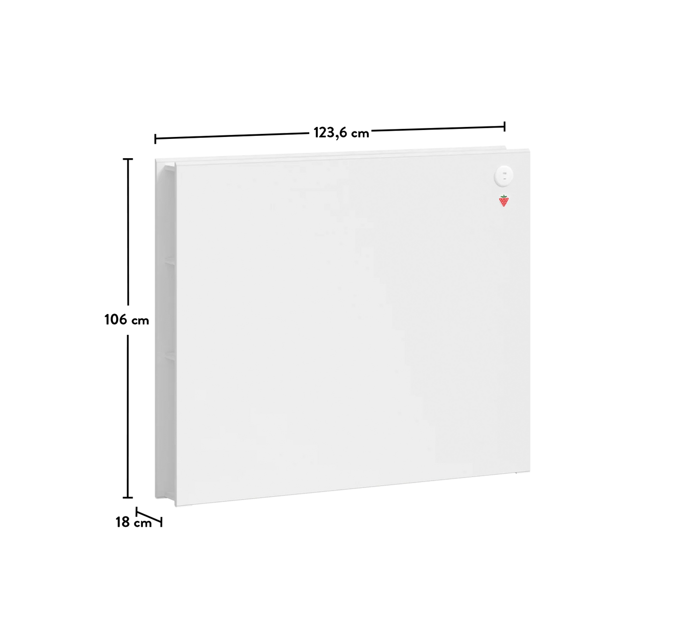 Montes Beyaz Kitaplıklı Başlık (120 cm)
