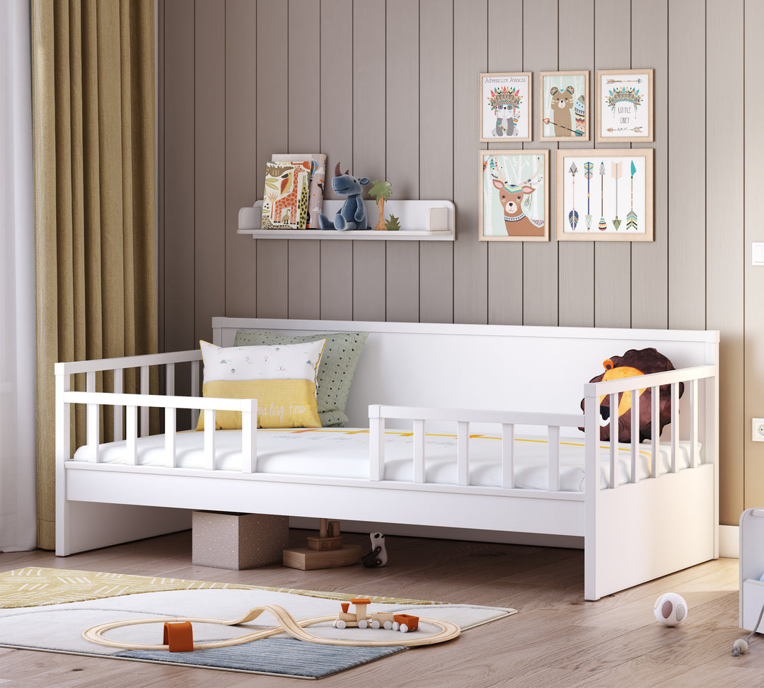 Daybed Çatısız Karyola (Montes Beyaz) (100x200 cm) | Çilek Odası
