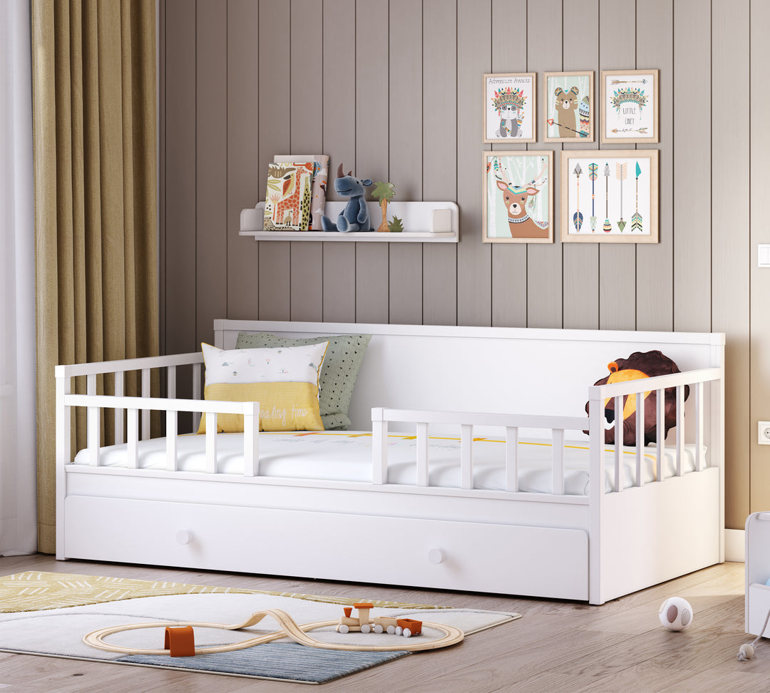 Daybed Çatısız Karyola (Montes Beyaz) (100x200 cm) | Çilek Odası