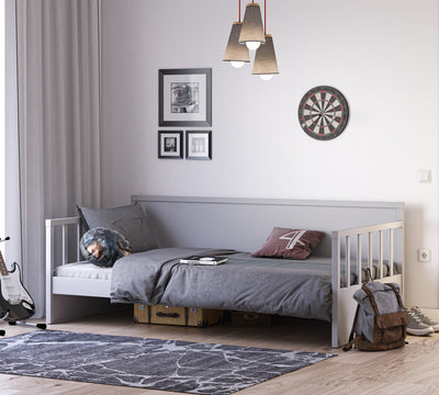 Daybed Çatısız Karyola (Gri) (100x200 cm)