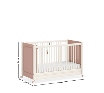 Baby Elegance Tekerlekli Bebek Karyolası (Anne Yanı Olabilen) (60x120 cm)