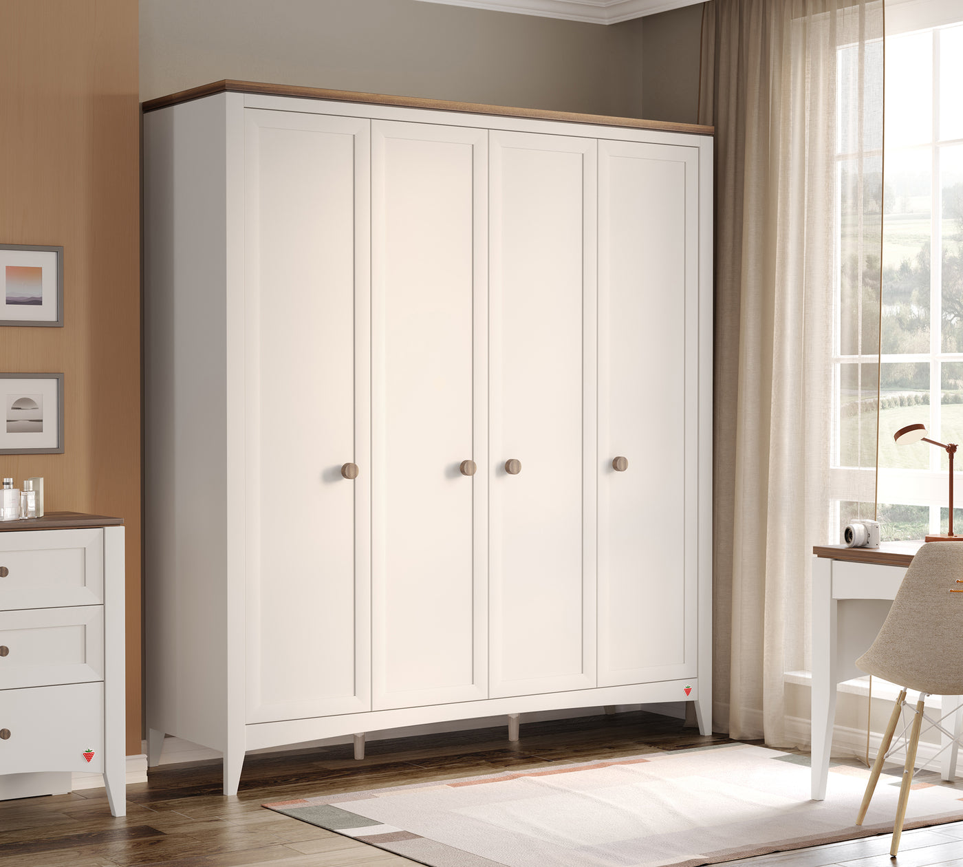 Lapel 4 Kapılı Dolap