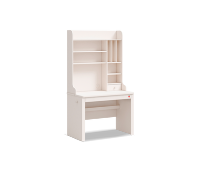 Varia Krem Dar Çalışma Masası (Yüksek Çalışma Üniteli)