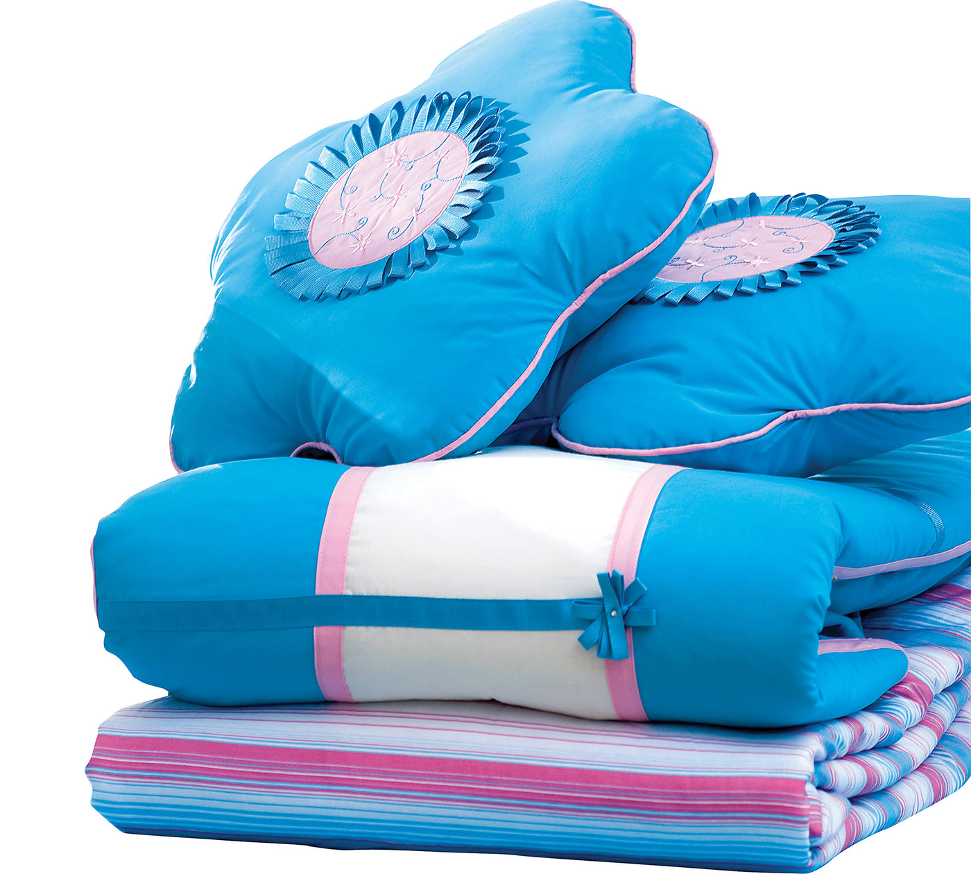 Flora XL Yatak Örtüsü (Mavi) (190x210 cm)