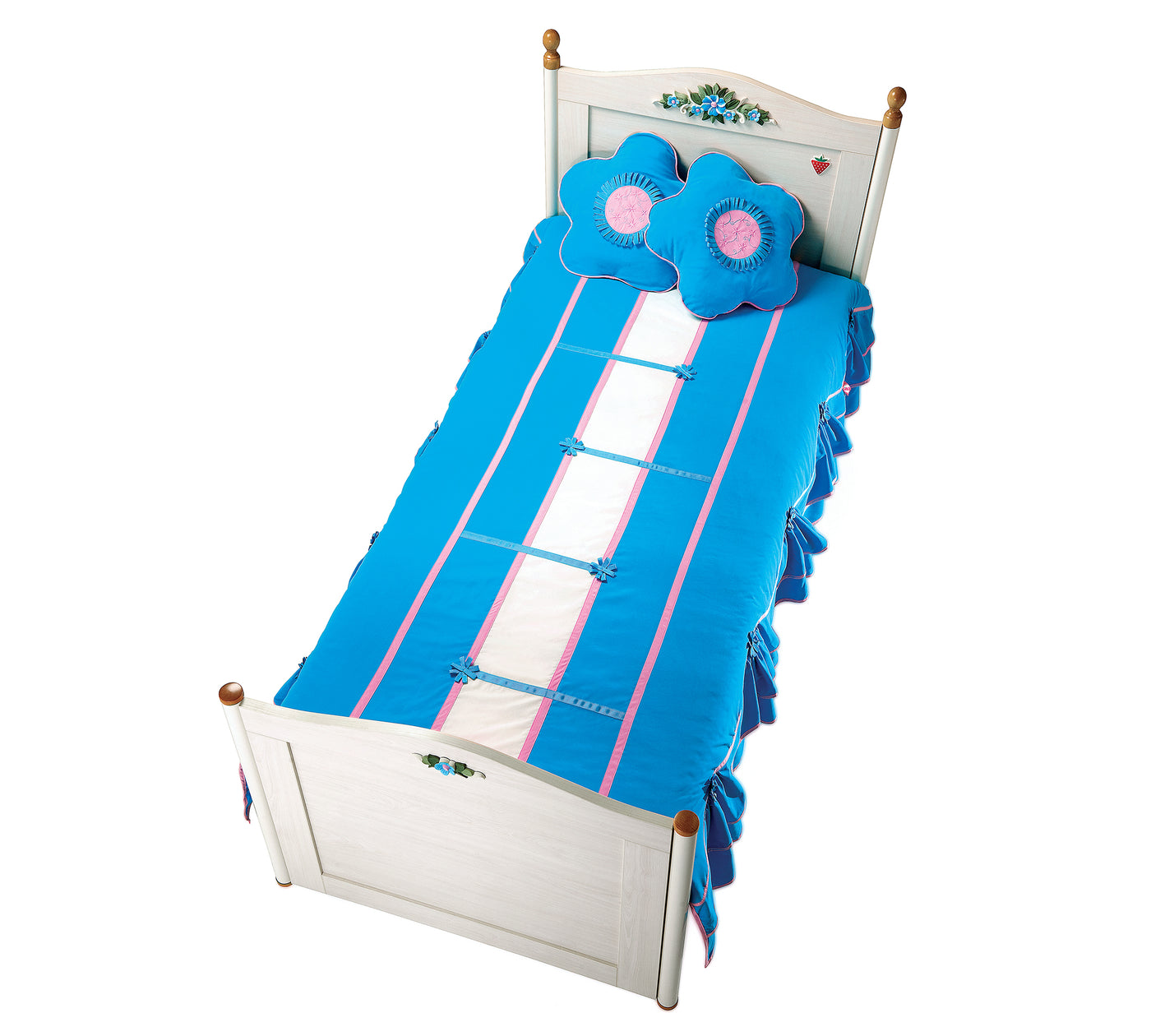 Flora XL Yatak Örtüsü (Mavi) (190x210 cm)