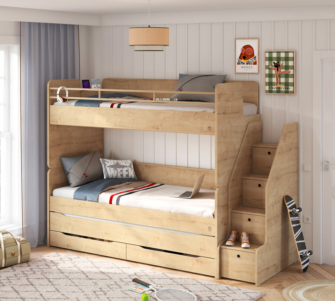 Stüdyo Meşe Set-1 (90x200 cm) | Çilek Odası