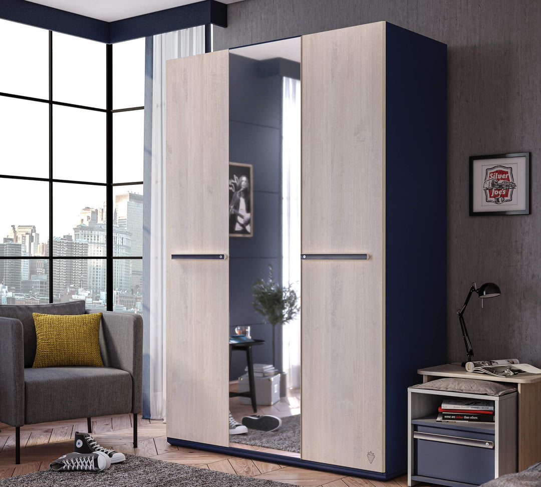Trio 3 Kapılı Dolap | Çilek Odası