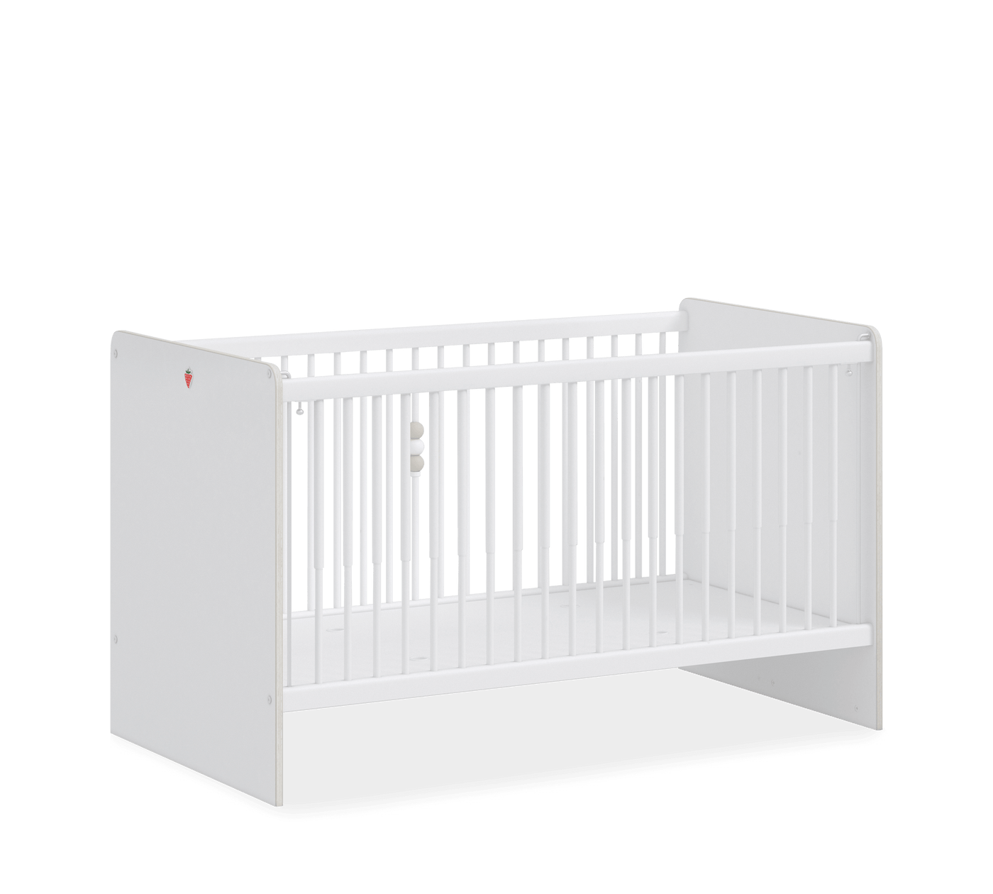 Montes Beyaz Asansörlü Bebek Karyolası (70x140 cm)